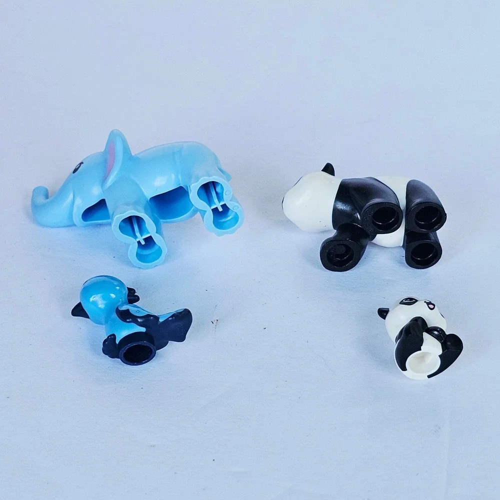 Toddler LEGO Duplo Animal Figures Elephant Panda Bird 4pc Set Zoo Replacement